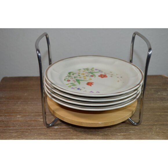 IKEA Variera Plate Holder Dish Organiser Bamboo Drawer Shelf 21-31cm Organizer - Picture 9 of 10